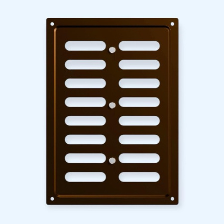 1724MER Metallic brown ERA Решетка вентиляционная MER регулируемая 170х240 окраш.сталь Metallic brown